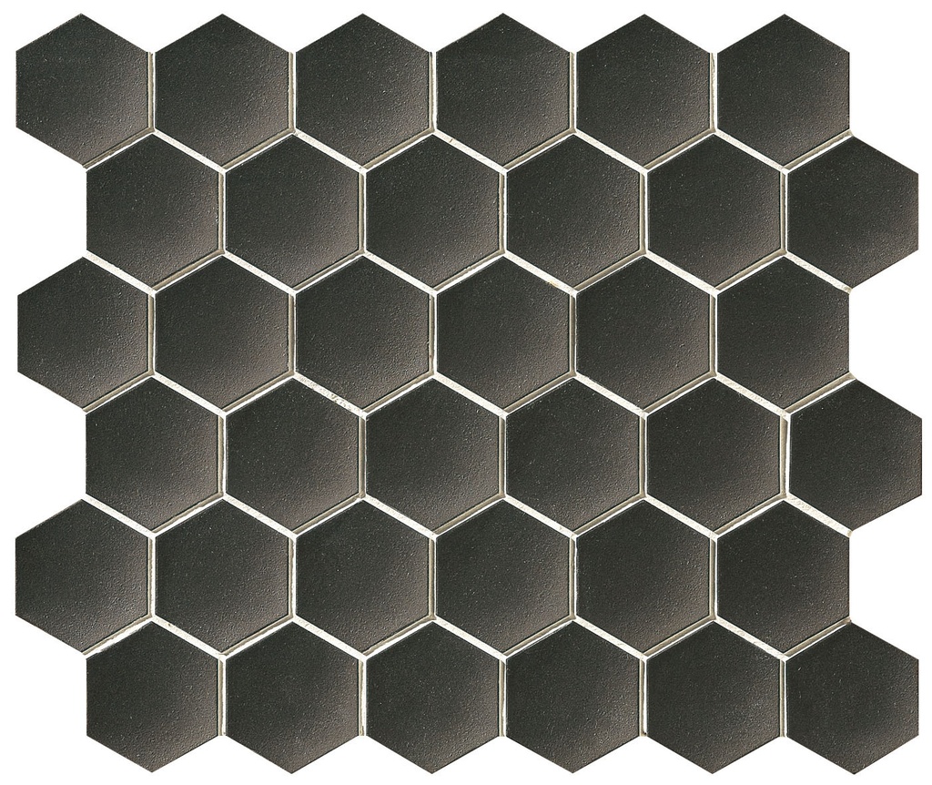 60 x 52mm concave unglazed hex field