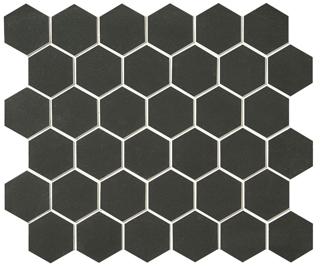 60 x 52mm flat unglazed hex field