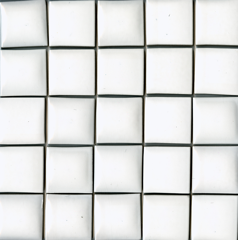 Plain pillowed glazed field tile