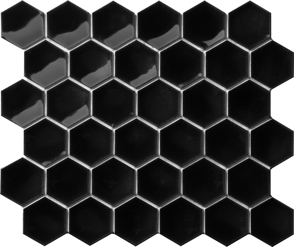 60 x 52mm concave glazed hex field