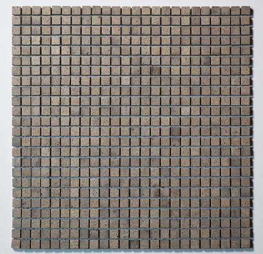 Grid pattern unglazed mosaic field